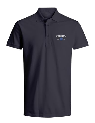 JACK & JONES Herren Jprblaalfie Ss Polo FST Poloshirt, Night Sky, M von JACK & JONES