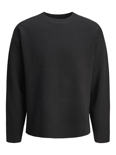 JACK&JONES Herren Jprblabradfort Knit Crew Neck Strickpullover, Black Onyx, XX-Large von JACK & JONES