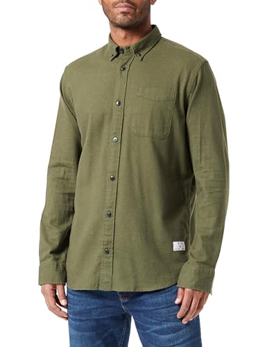 JACK & JONES Herren Jprblubrook Solid Twill Shirt L/S Freizeithemd, Grape Leaf/Fit:comfort Fit, L EU von JACK & JONES