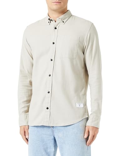 JACK & JONES Herren Jprblubrook Solid Twill Shirt L/S Freizeithemd, Island Fossil/Fit:comfort Fit, L EU von JACK & JONES