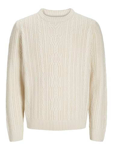 JACK&JONES Herren Jprbludiogo Cable Knit Pack Strickpullover, Birch/Detail:Full Structure, Large von JACK & JONES