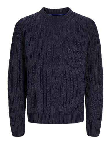 JACK&JONES Herren Jprbludiogo Cable Knit Pack Strickpullover, Night Sky/Detail:Full Structure, Large von JACK & JONES