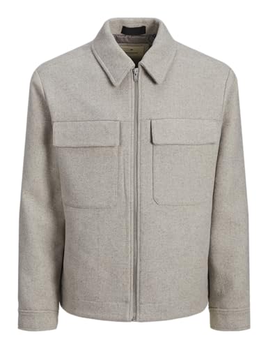 JACK&JONES Herren JPRBLURUSSEL Wool Blend Jacket SN Jacke, Oatmeal, XS von JACK & JONES
