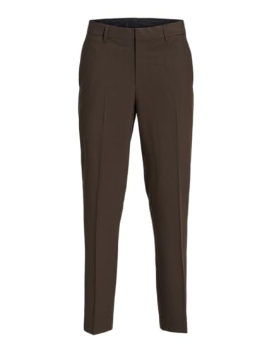 JACK & JONES Herren Jprbushwick Harry Trouser Reg Fit Noos Anzughose, Slate Black/Checks:Regular Fit, 48 EU von JACK & JONES
