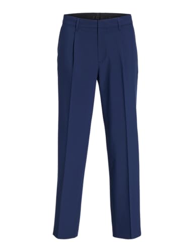 JACK&JONES Herren Jprbushwick Harry Trouser Relaxed Anzughose, Medieval Blue/Fit:Relaxed FIT, 56 von JACK & JONES