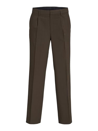 JACK&JONES Herren Jprbushwick Harry Trouser Relaxed Anzughose, Slate Black/Checks:Relaxed FIT, 20 von JACK & JONES