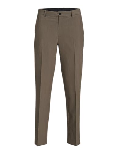 JACK&JONES Herren Jprbushwick Harry Trouser Slim Anzughose, Greige/Checks:Slim FIT, 38 von JACK & JONES