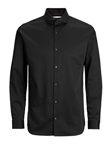 JACK & JONES PREMIUM Herren JPRCOMFORT SHIRT L/S NOOS Businesshemd,, per pack Schwarz (Black Fit: COMFORT FIT), Large (Herstellergröße: L) von JACK & JONES