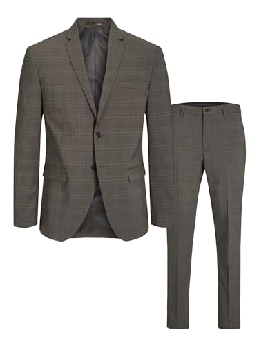 JACK & JONES Herren Jprfranco Check Suit Sn, Falcon/Checks:super Slim Fit, 56 von JACK & JONES