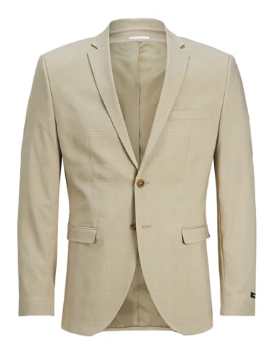 JACK & JONES Herren Jprsolaris Check Blazer Sn Anzugsjacke, Travertine/Checks:super Slim Fit, 52 JACK & JONES Herren Jprsolaris Check Blazer Sn Anzugsjacke, Travertine/Checks:super Slim Fit, 52 von JACK & JONES