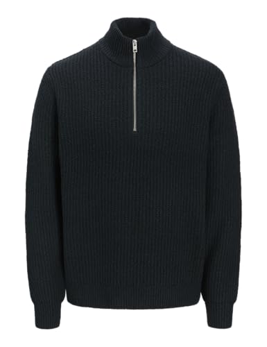 JACK & JONES Herren Jprwinter Knit Half Zip Styd Aw24, Forest River, Large von JACK & JONES