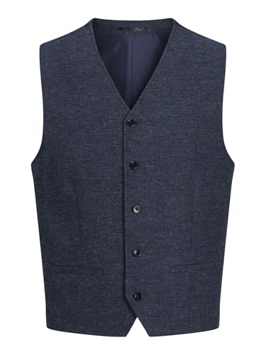 JACK&JONES Herren Jprwinter Twill Waistcoat Anzugweste, Dark Navy/Fit:Slim FIT, 56 von JACK & JONES