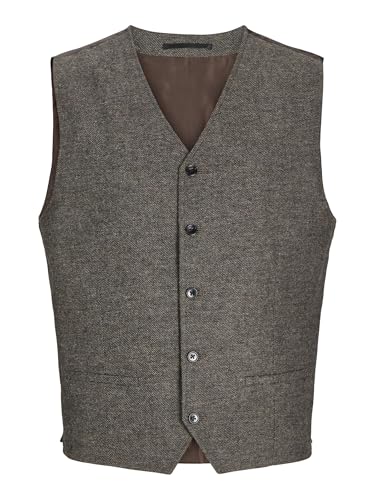JACK&JONES Herren Jprwinter Twill Waistcoat Anzugweste, Slate Black/Fit:Slim FIT, 50 von JACK & JONES