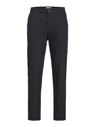 JACK & JONES Herren Jpstace Jjsummer Linen Blend Pant Sn Hose, Schwarz, 30W / 32L von JACK & JONES