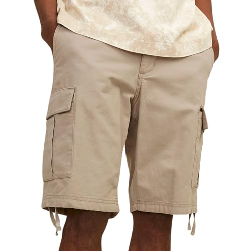 JACK & JONES Herren Jpstcole Barkley Jjcargo Shorts Sn Cargoshorts 12248685,Crockery,XXL von JACK & JONES