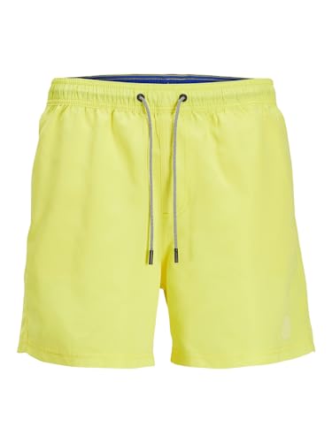 JACK & JONES Herren JPSTFIJI JJSWIM SOLID LY SN Shorts 12225961,Blazing Yellow/Detail:solid,S von JACK & JONES