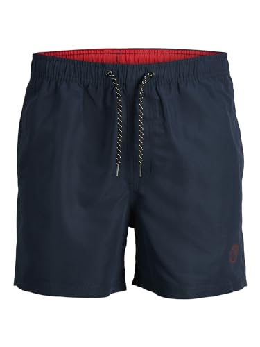 JACK & JONES Herren Badehose Badeshort JPSTFIJI JJSWIM SOLID S M L XL XXL, Größe:L, Farbe:Navy Blazer SOLID 12225961 von JACK & JONES