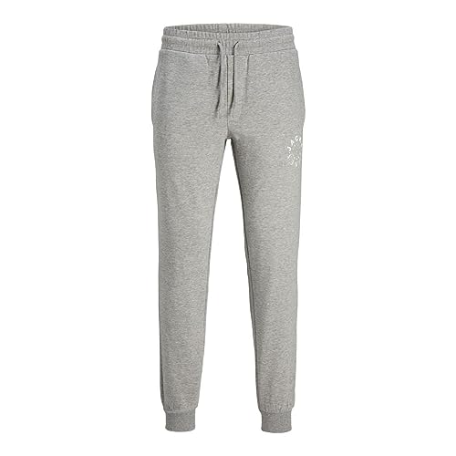 JACK & JONES Herren Jpstgordon Jjwarrior Sweat Pants im Jogginghose, Light Grey Melange, L EU von JACK & JONES