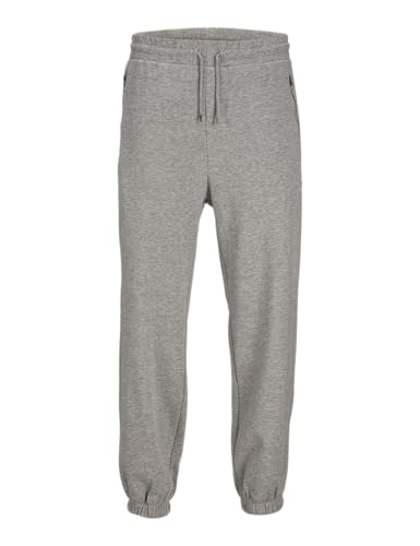 JACK & JONES Herren Jpstkane Jjchris Sweat Pants Imp Jogginghose, Light Grey Melange, S von JACK & JONES