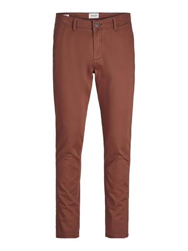 JACK & JONES Herren Jpstmarco Jjbowie Noos Chinohose, Brown Out,28W / 32L von JACK & JONES