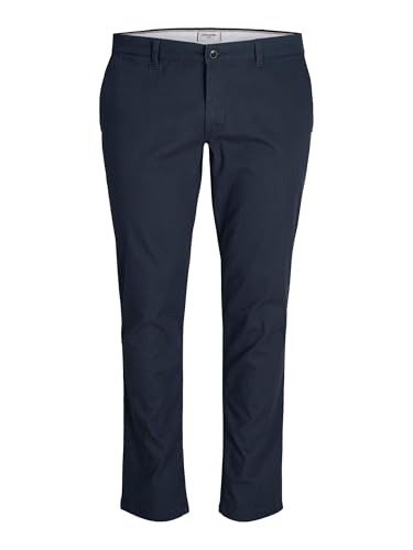 JACK & JONES Herren Jpstmarco Jjdave Lc Noos Pls Chino Hose, Navy Blazer, 46W / 32L EU von JACK & JONES