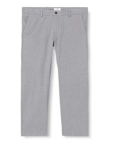 JACK & JONES Herren Jpstmarco Jjwinter Lc Pls Chino Hose, Grey Melange, 40W / 32L EU von JACK & JONES