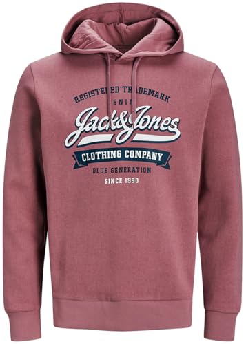 JACK & JONES Male Hoodie Kapuzenpullover Sweat Shirt ri.9j (L, 81 Flieder) von JACK & JONES