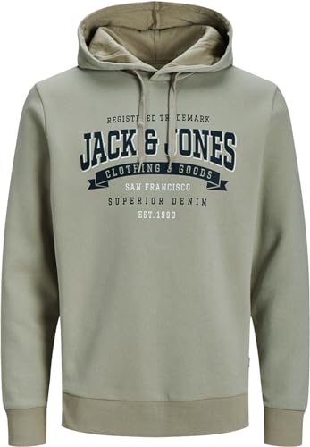 JACK & JONES Herren Kapuzenpullover Hoodie Sweat Tolk44 (L, 83 Beige) von JACK & JONES