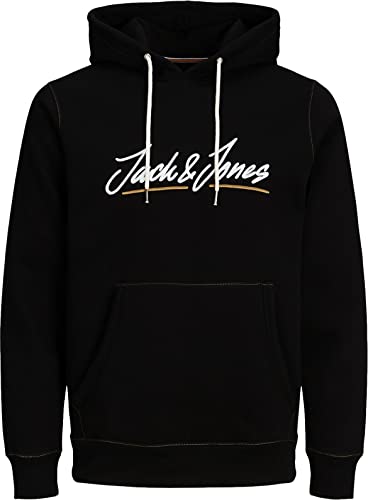 JACK & JONES Herren Kapuzenpullover Hoodie (XL, # 97 Black) von JACK & JONES