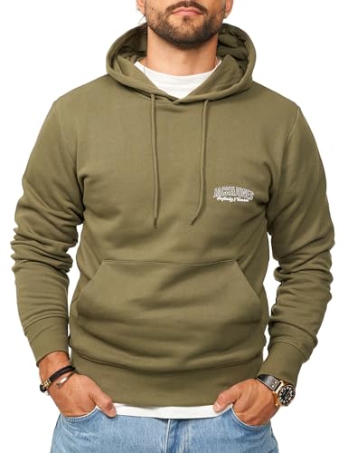 JACK & JONES Herren Kapuzenpullover Hoodie Pullover mit Kapuze Sweater für Männer Logo JJ24742-KAL-M von JACK & JONES
