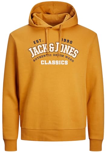 JACK & JONES Herren Kapuzenpullover Hoodie Sweat TXm-b2 (L, 79 Gelb) von JACK & JONES