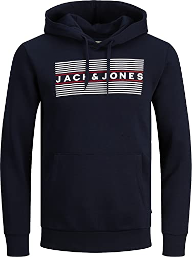 JACK & JONES Herren Kapuzenpullover Hoodie Sweatshirt Sweat (M, 80 Blau) von JACK & JONES