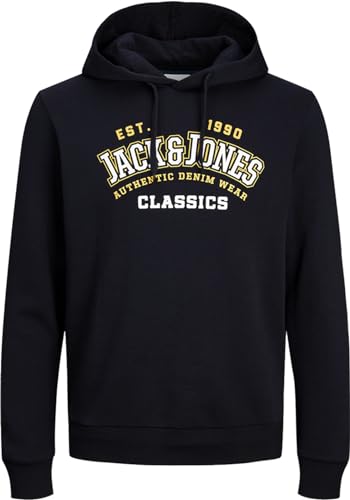 JACK & JONES Herren Kapuzenpullover Hoodie Sweatshirt Sweat 8u3d (XL, 79 Blau) von JACK & JONES