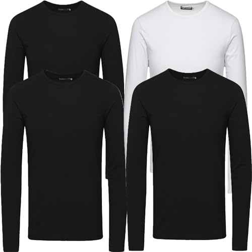 JACK & JONES Herren Langarmshirt Mehrpack 4er Sweater Shirt Longsleeve JACK & JONES Herren Langarmshirt Mehrpack 4er Sweater Shirt Longsleeve von JACK & JONES