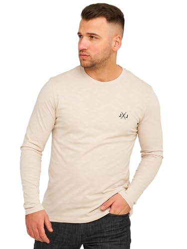 JACK & JONES Herren Langarmshirt Rise Infinity O-Neck T-Shirt Moonbeam XXL von JACK & JONES