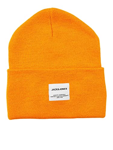 JACK & JONES Herren Mütze JACLONG KNIT BEANIE One Size Schwarz Grau Rot Grün, Größe:One Size, Farbe:Dark Cheddar 12150627 von JACK & JONES