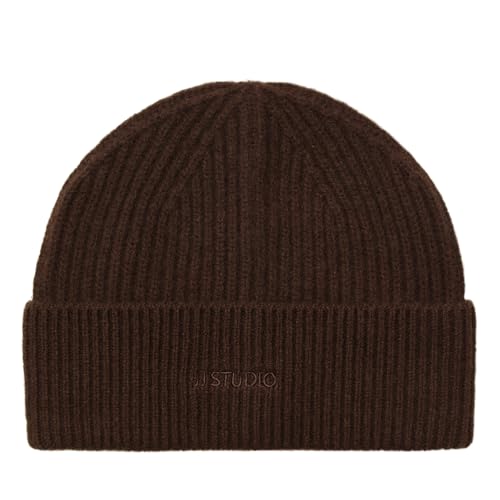 JACK & JONES Herren Mütze Strickmütze Beanie Jacplump Wool Beanie Noos, Farbe:Braun, Artikel:12263507-slate Black von JACK & JONES