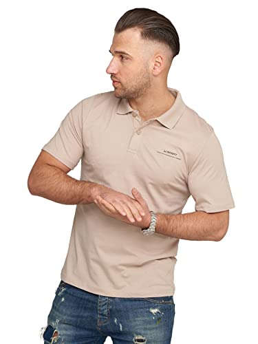 JACK & JONES Herren Poloshirt Rise Infinity Polohemd Kurzarm Shirt (as3, Alpha, l, Regular, Regular, Cobblestone) von JACK & JONES