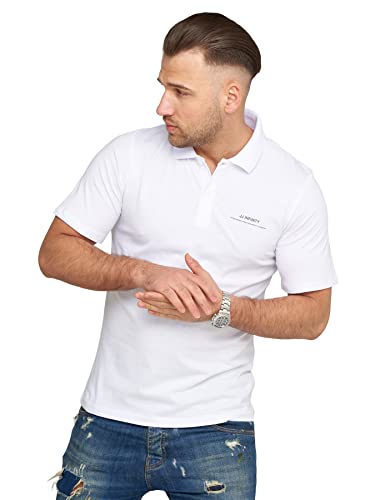 JACK & JONES Herren Poloshirt Rise Infinity Polohemd Kurzarm Shirt (as3, Alpha, l, Regular, Regular, White) von JACK & JONES