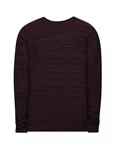 JACK & JONES Herren Pullover Calla Knit Crewneck, Gr. Medium, Rot (Fig Fit:REG) von JACK & JONES
