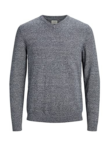 JACK & JONES Herren Pullover JjeBasic V-Ausschnitt Strickpulli Oberteil Regular, Farbe:Mehrfarbig, Größe:S von JACK & JONES