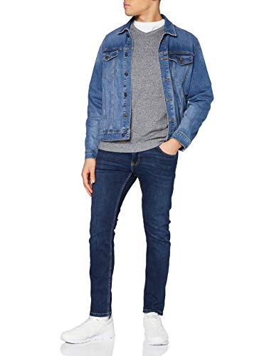 JACK & JONES Herren JJEBASIC Knit V-Neck NOOS 12137194, Navy Blazer/Twisted with Jet s, XL von JACK & JONES