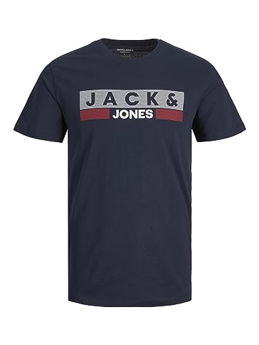 JACK & JONES Herren Shirt Navy/weiß/knallrot XS JACK & JONES Herren Shirt Navy/weiß/knallrot XS von JACK & JONES