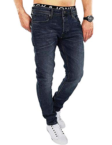 JACK & JONES Herren Slim/Straight Fit Jeans Tim Original AGI 010 (29W / 34L, Dark Blue Denim) von JACK & JONES
