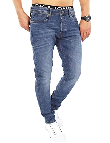 JACK & JONES Herren Slim/Straight Fit Jeans Tim Original AGI 010 (36W / 32L, Medium Blue Denim) von JACK & JONES