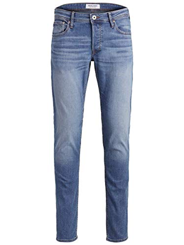 Herren Jack & Jones Slim Fit Jeans Glenn Skinny Tapered JJI Glenn ORIGINAL AM, Farben:Blau, Größe Jeans:32W / 30L von JACK & JONES