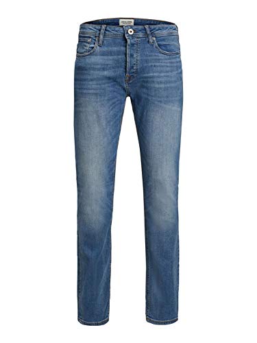 JACK & JONES Herren Jeans Tim Straight Legs Slim Fit Flat Front Tim ORIGINAL, Farben:Blau-2, Größe Jeans:32W / 32L von JACK & JONES