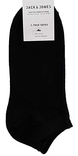 JACK & JONES Herren Sneakersocken Jjdongo Short Sock, Gr. One size, Schwarz von JACK & JONES