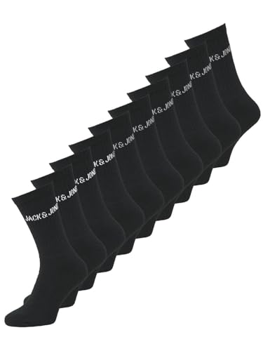 JACK & JONES Herren Socken (10er Pack), Farbe:Schwarz, Größe:One Size von JACK & JONES