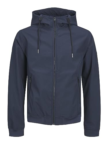 JACK&JONES Herren Softshell Jacke mit Kapuze Funktions Outdoor Blouson Übergangs Jacket JJEBASIC von JACK & JONES